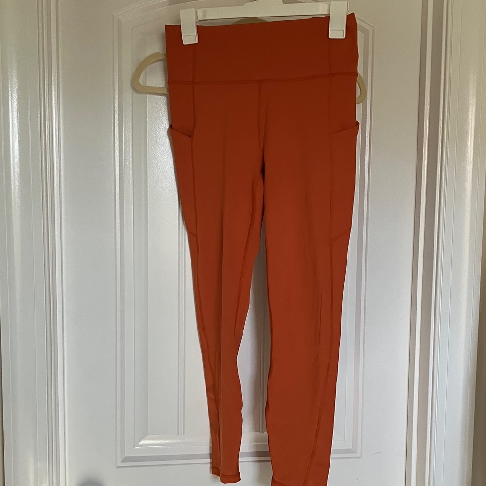 Fabletics PureLuxe Orange Leggings M NWT